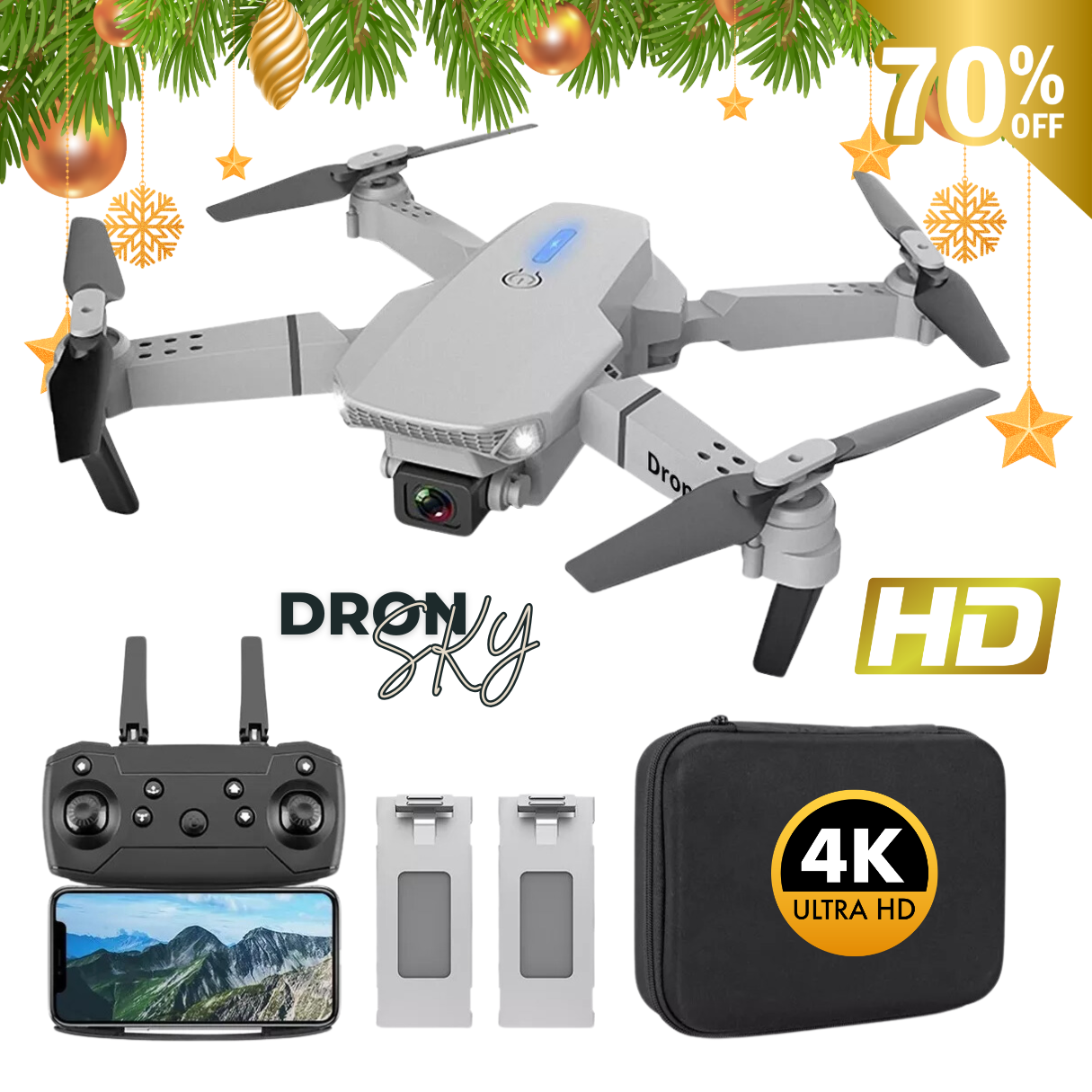 DRON SKY PRO MAX® 4K ULTRA HD