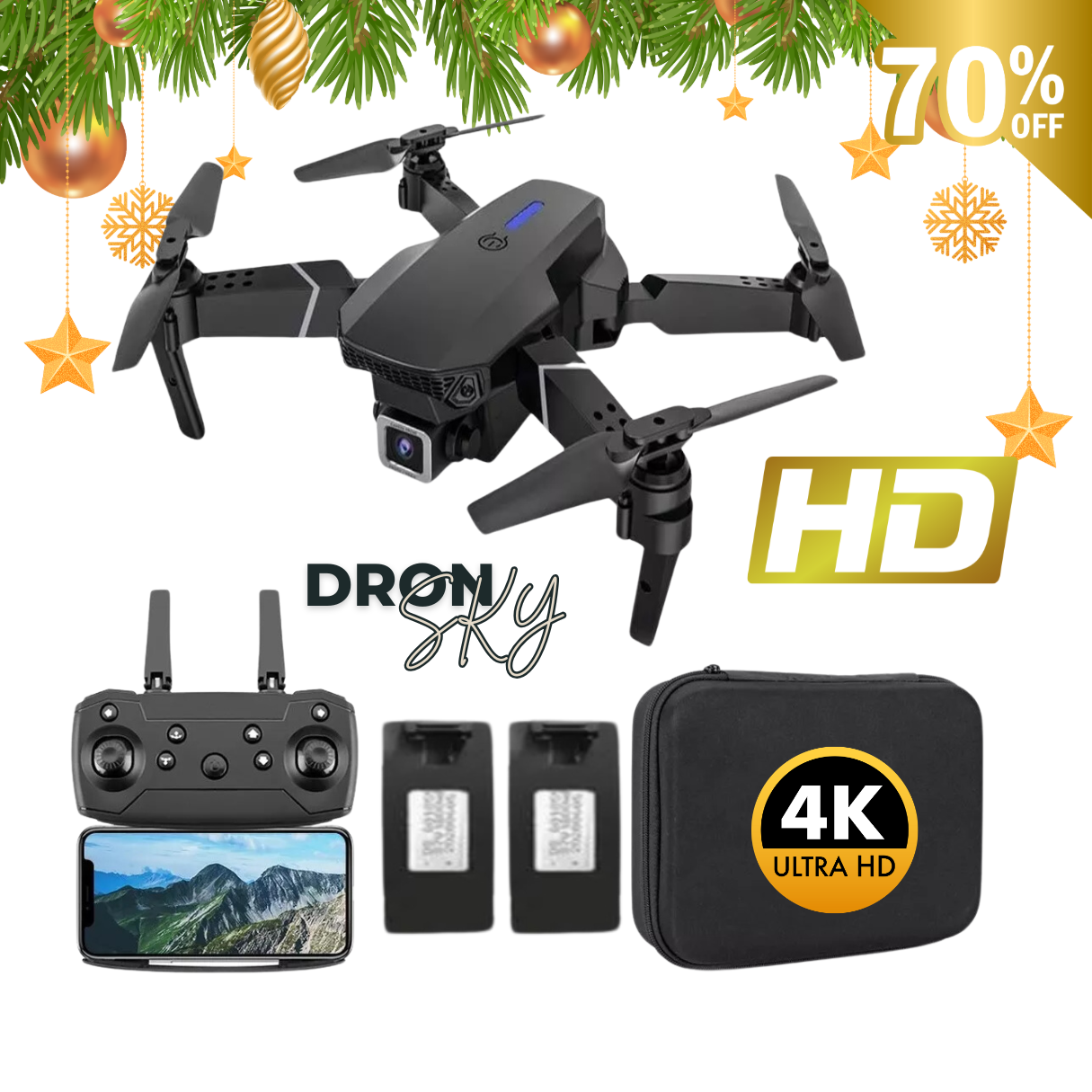 DRON SKY PRO MAX® 4K ULTRA HD